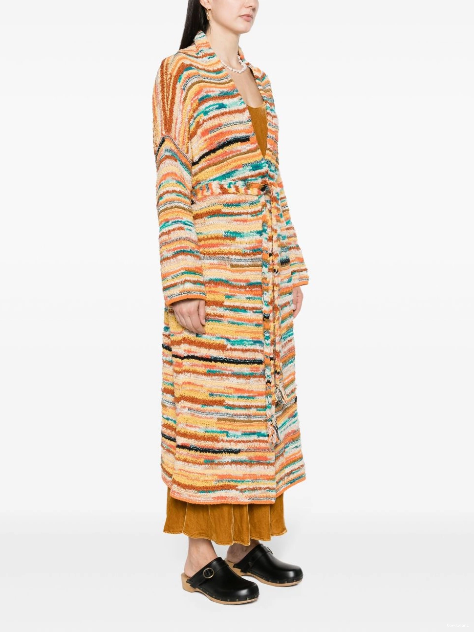 Affordable patterned-intarsia Maduray Women coat Alanui 0818